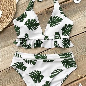 Palm floral Cupshe Bikini